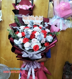 Hoa hồng bó sinh nhật quận 11- HV46